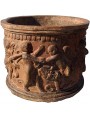 Terracotta cachepot, Ø29cm an ancient Florentine model of the Ricceri family