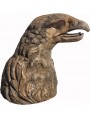 Terracotta eagle head large size
