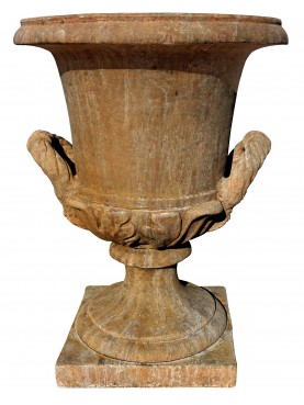 Grande vaso rinascimentale fiorentino con anse e foglie di achantus