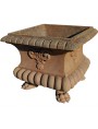 Impruneta square box in terracotta with feet