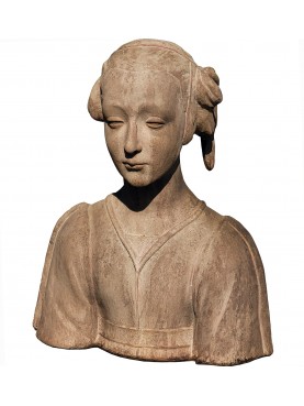 Bust of Santa Costanza in terracotta