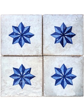 Majolica tile with star