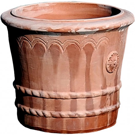 Cylindrical Sienese vase called "BUGNOLO"