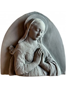 Madonna in terracotta patinata chiara