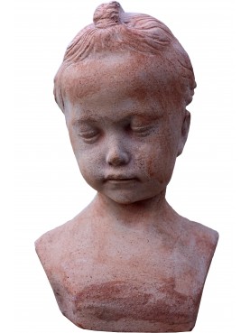 Piccolo busto fanciulla francese terracotta