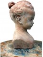 Piccolo busto fanciulla francese terracotta