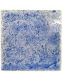 Majolica tile light blue marbled glitter paint