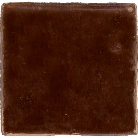 Raw Moroccan brown tile with flared sides