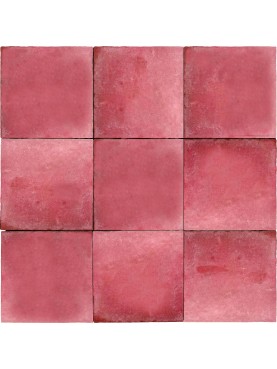 Hand calibrated rose Moroccan zellige tiles