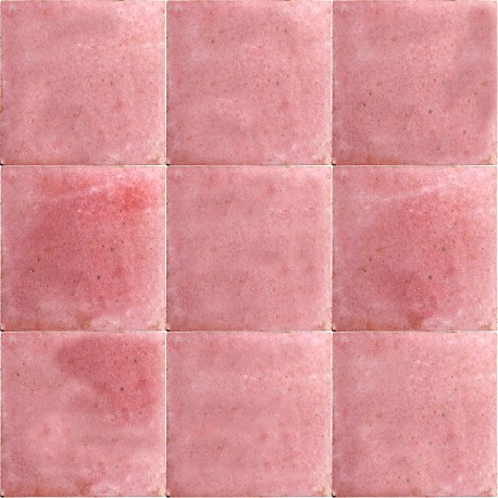 Hand calibrated LIGHT rose Moroccan zellige tiles