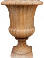 Terracotta ornamental calix vase