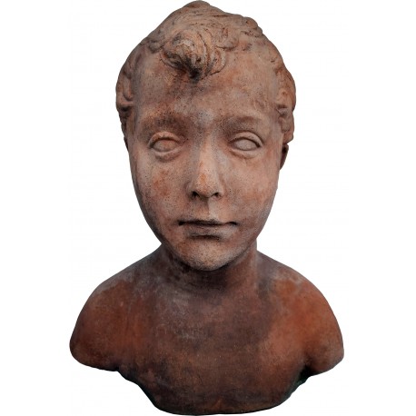 Anonimous head terracotta from Tuscany