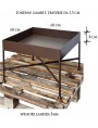 Tavolo pouf-deck quadrato basso contenitore cuscino