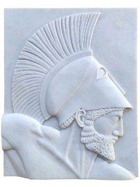 Achilles - Bas-relief in statuary marble class P