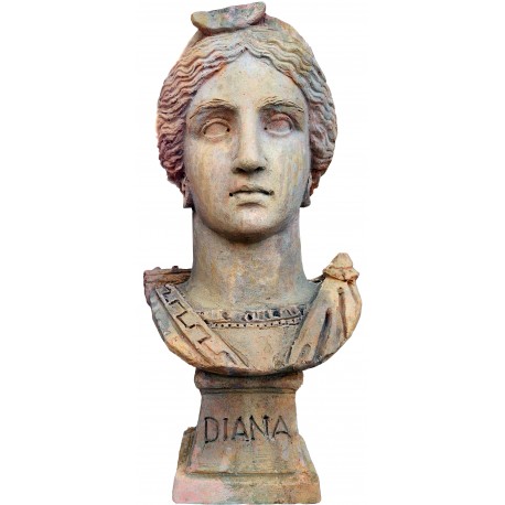 Diana busto della Villa dei Papiri formato a mano