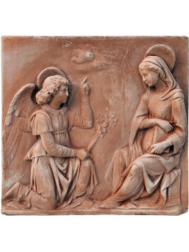 "Annunciation" by Andrea della Robbia in terracotta