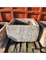 ancient rectangular limestone tank for olive oil