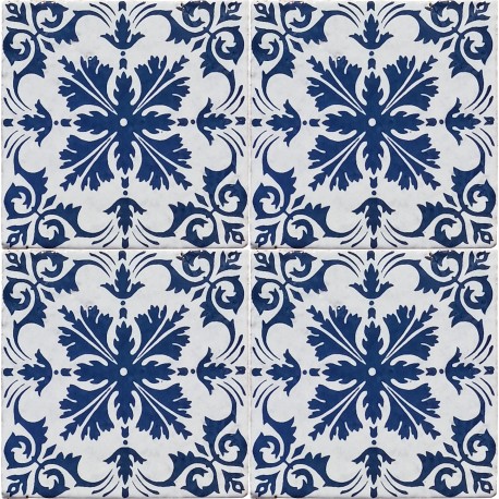 Tiles 15x15cm, our production based on an ancient Richard Ginori design