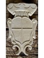 Stone coat of arms not patinated
