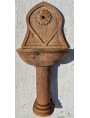 Fountain with large rosette in terracotta