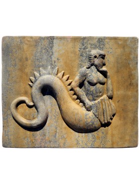 Il tritone greco di Milos - bassorilievo in terracotta