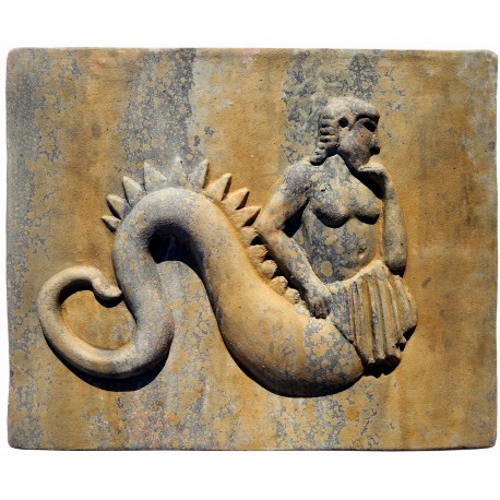 Il tritone greco di Milos - bassorilievo in terracotta