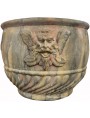Cytrus globular Siena vase Ø 60 cms patinated terracotta