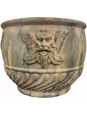 globular vase Ø63cms terracotta