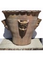 Patinated terracotta vase