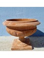 Terracotta cup shape vase from Tuscany