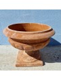 Terracotta cup shape vase from Tuscany