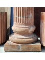 Colonne in terracotta cilindriche con due capitelli