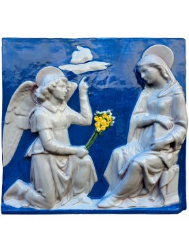 "Annunciazione" di Andera della Robbia in terracotta maiolicata