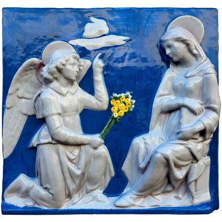 "Annunciazione" di Andera della Robbia in terracotta maiolicata