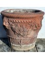 antico Testone Ø36cm vaso da fiori in terracotta