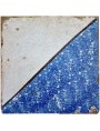 Piastrella antica a Vela - Bianco ossido d'alluminio e blu cobalto