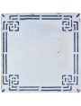 Ancient black manganese greek frame tile