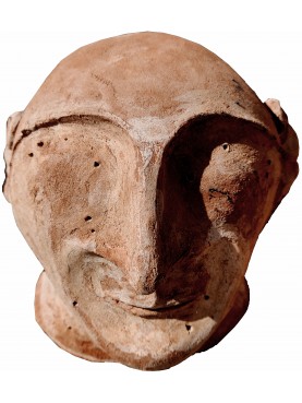 canopo etrusco riproduzione in terracotta