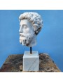 white carrara marble Marco Aurelio head