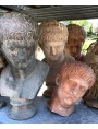 Busto e testa di Nerone in terracotta copia dell'esemplare dei Musei Capitolini