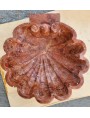 Shell-shaped sink in waxed red Verona marble