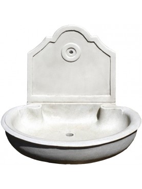 Marble sink in white Carrara marble
