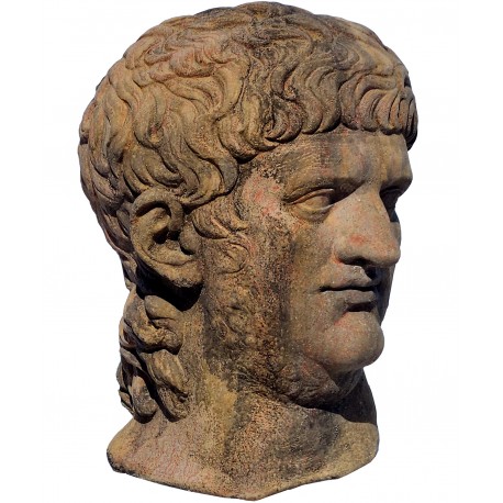Terracotta bust of Nero, copy of the example from the Capitoline Museums