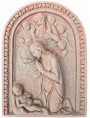 Terracotta basrelief Madonna with Child