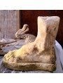 Large Foot in cement mortar, copy of a Greek artefact