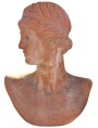 Bust of young roman woman in terracotta