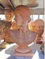 Bust of young roman woman in terracotta
