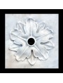 White Carrara marble garden fountain backsplash