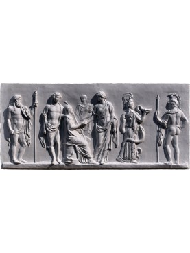 Greco-Roman bas-relief in plaster cast