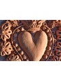 Italian Ex-vote - terracotta - Heart with angel